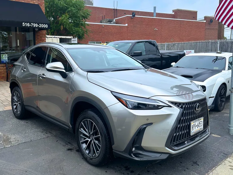 Silver Lexus NX collision repair completed at Mid-County Collision